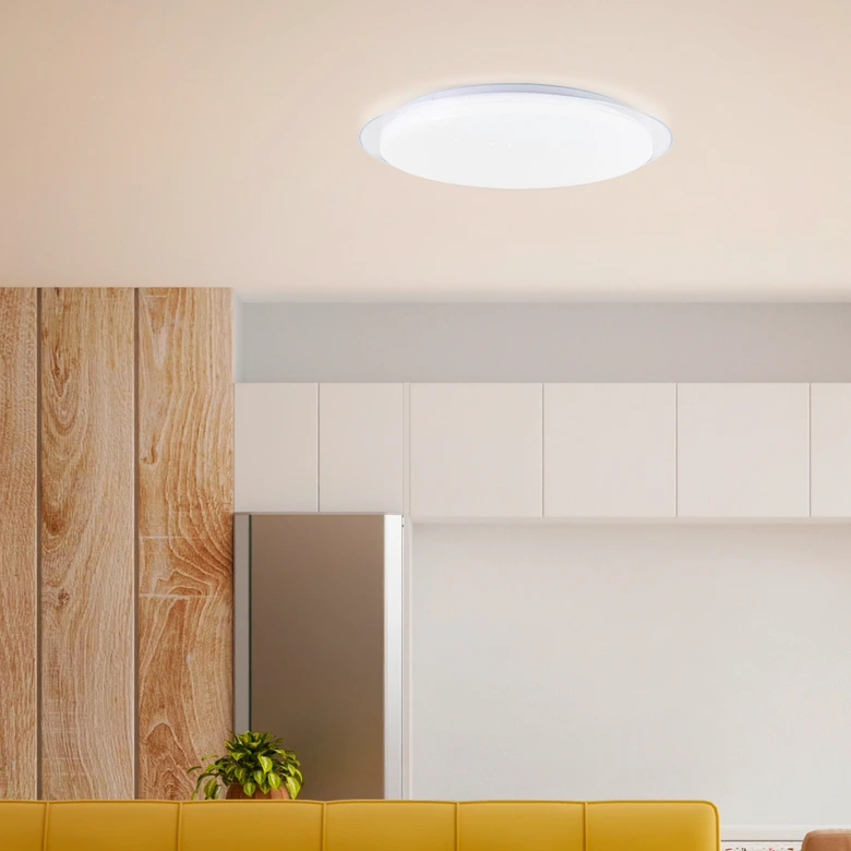 Wand- und Deckenleuchte Theo, weiß, Ø 57 cm, Led-lampe 