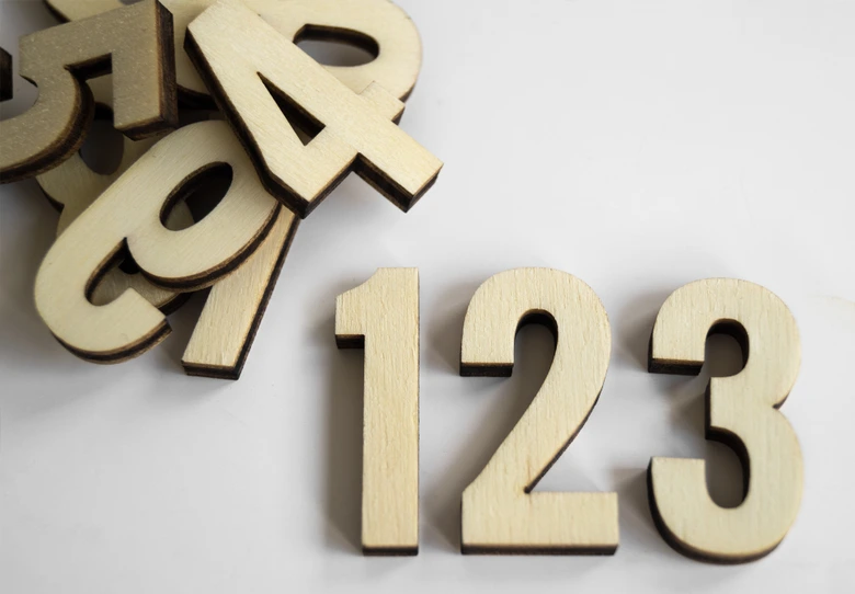 Decorative Letters Oswald – numbers 