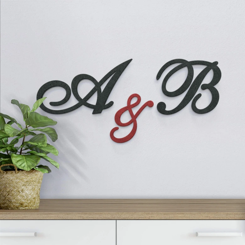 Decorative Letters - Calligraphic Style - MDF 