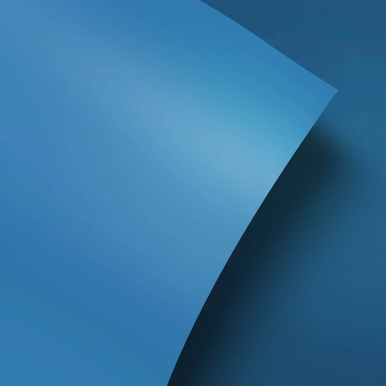 Pellicole per mobili - effen azuurblauw 