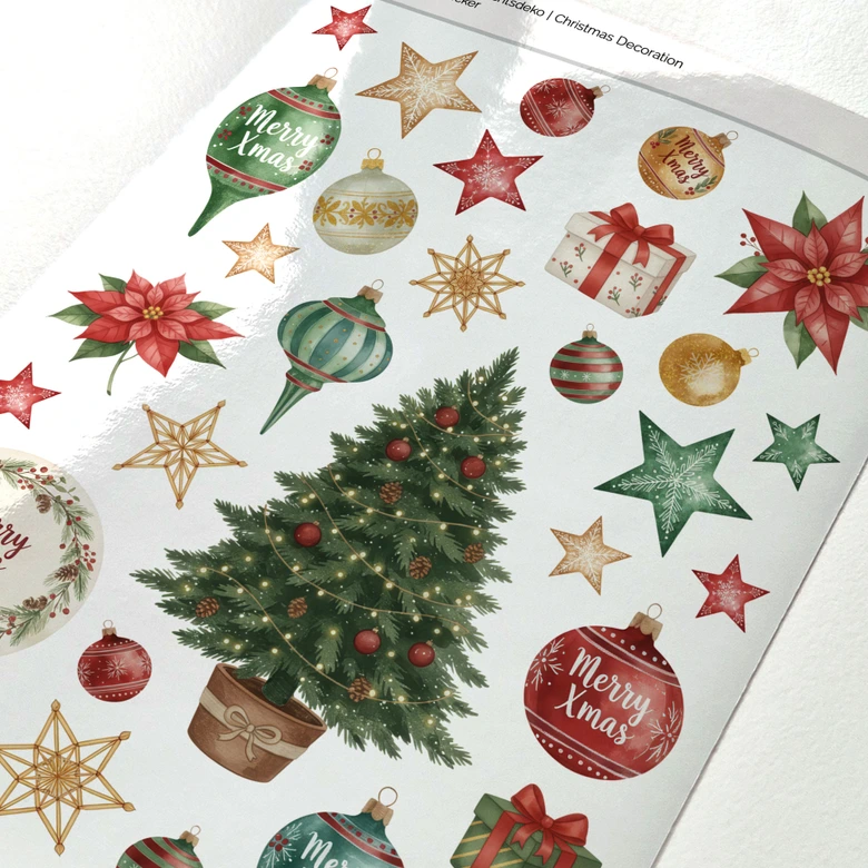 Christmas decoration stickers 