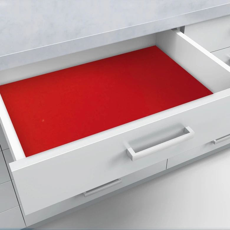 Schubladenfolie selbstklebend rot 