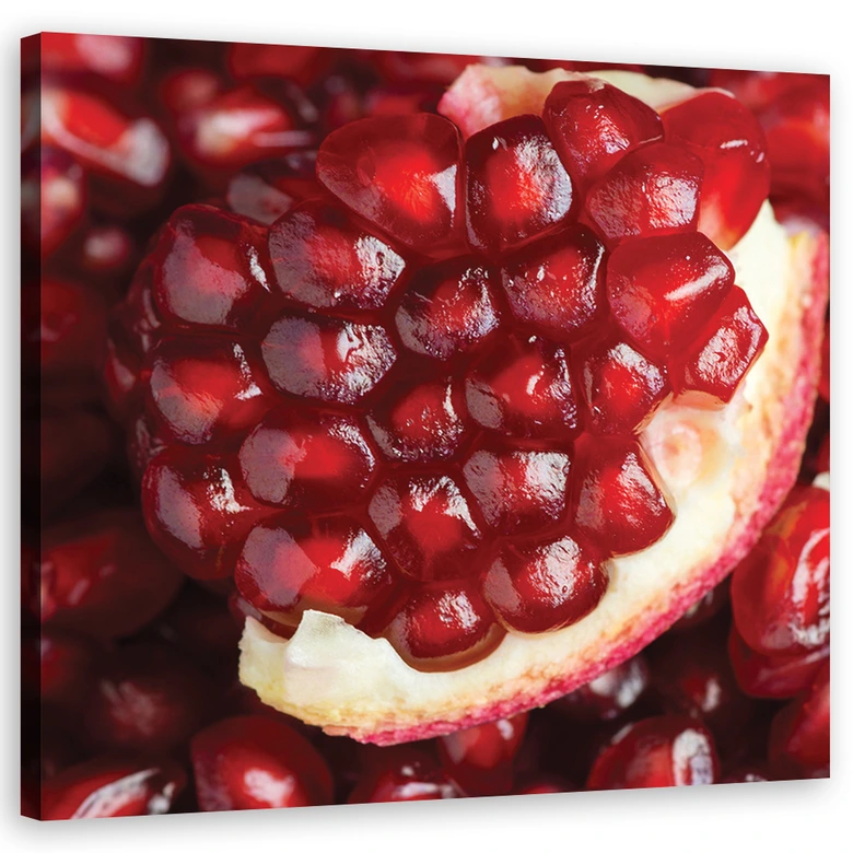 Tableau sur toile, Macro - fruit bleu marine 