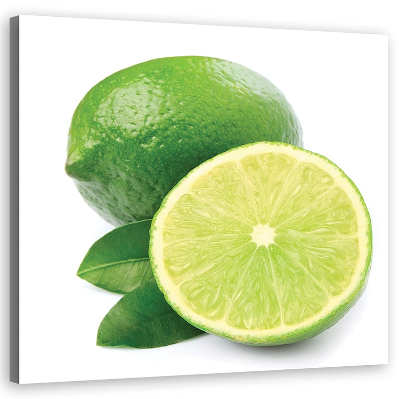 Leinwandbild, Limette Obst 