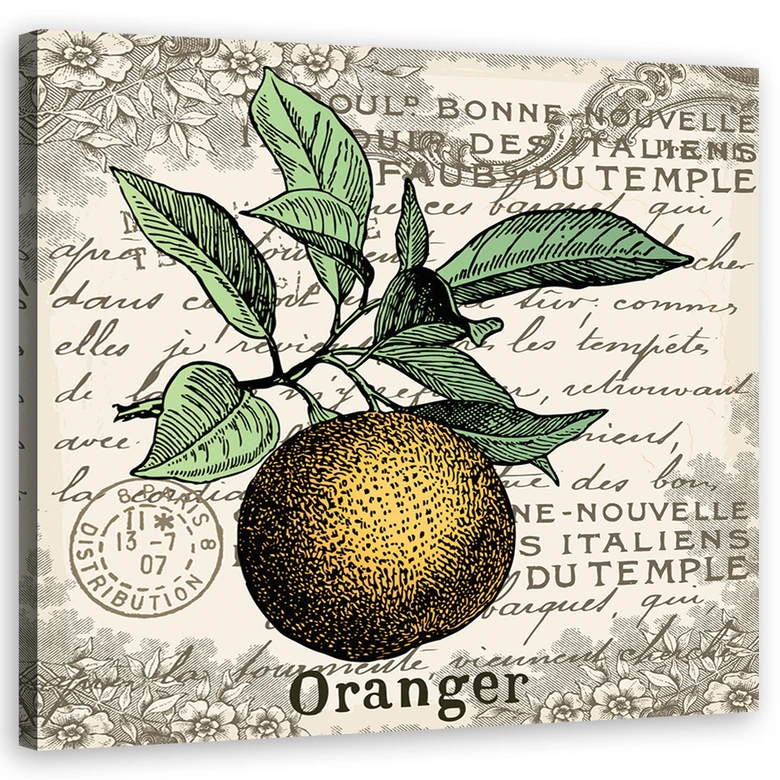 Leinwandbild, Vintage Orange 