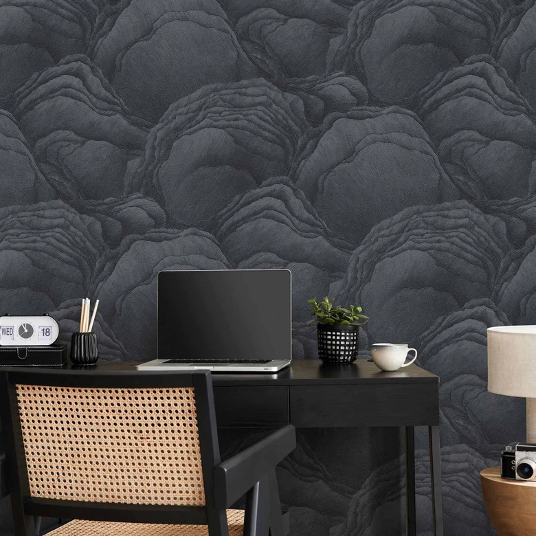 Erismann Vliesbehang Focus Zwart 