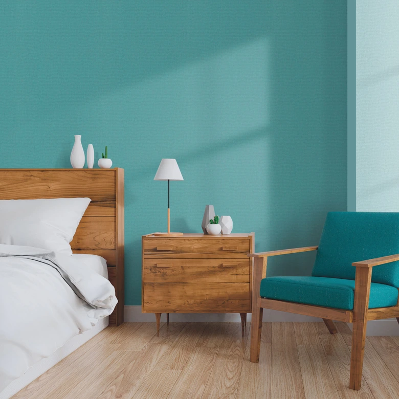 Non-woven tapet Erismann Martinique turkos 