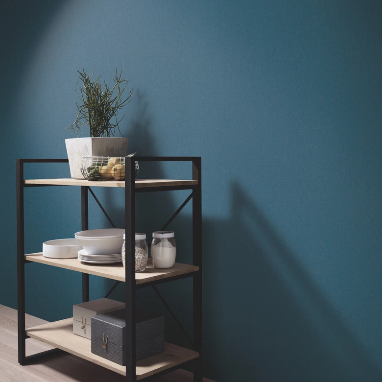 Papel pintado no tejido Erismann Martinique azul 