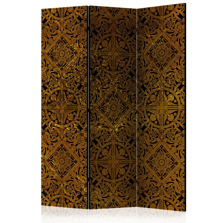 Paravent, Raumteiler freistehend, Trennwand - Mystischer Schatz der Kelten, 3-teilig - 135x172 cm 