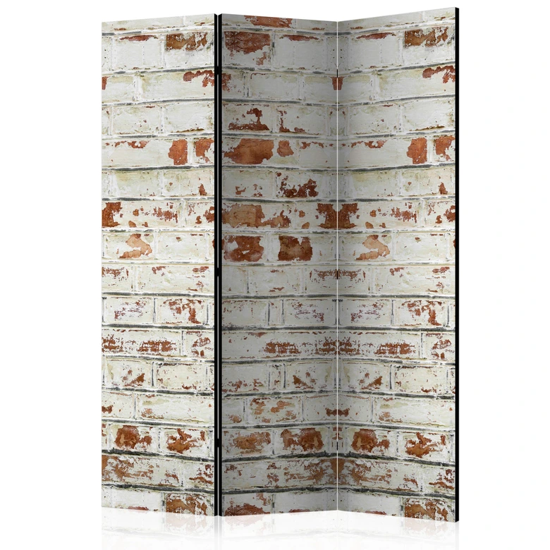 Paravent Séparation de pièce - Histoire de briques, 3 pièces 
