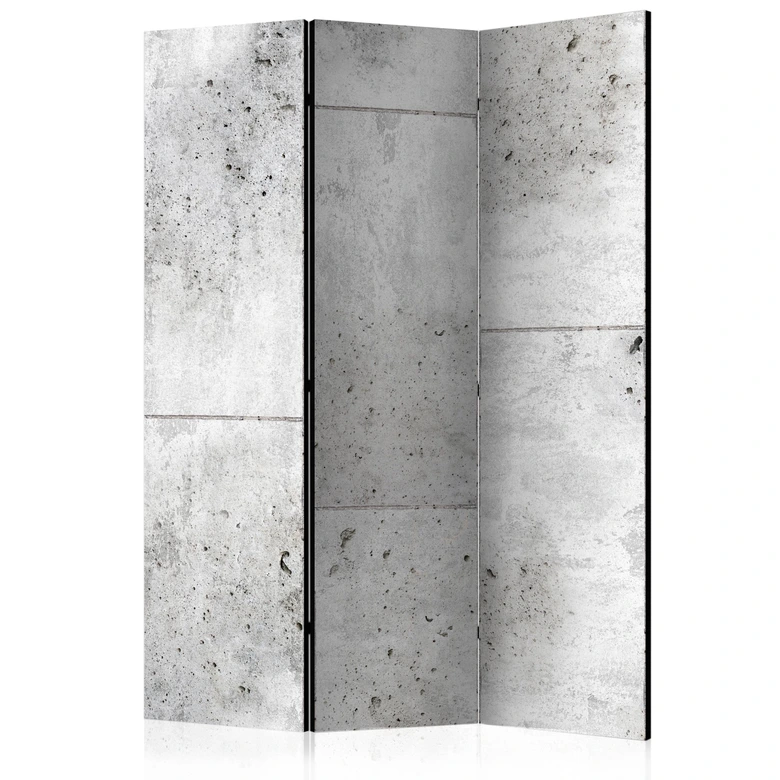 Paravent Séparation de pièce - Force du béton, 3 pièces 