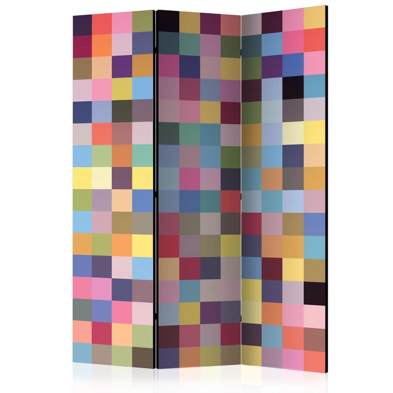 Paravent Séparation de pièce - Palette de couleurs, 3 pièces 