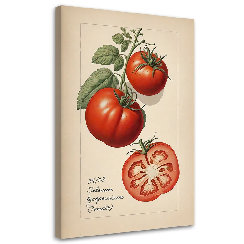Leinwandbild Obst Weinlese Tomate 