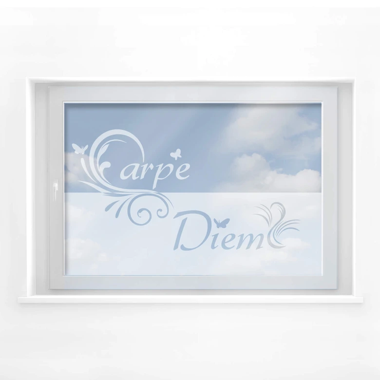 Dekoracja okna Carpe Diem 