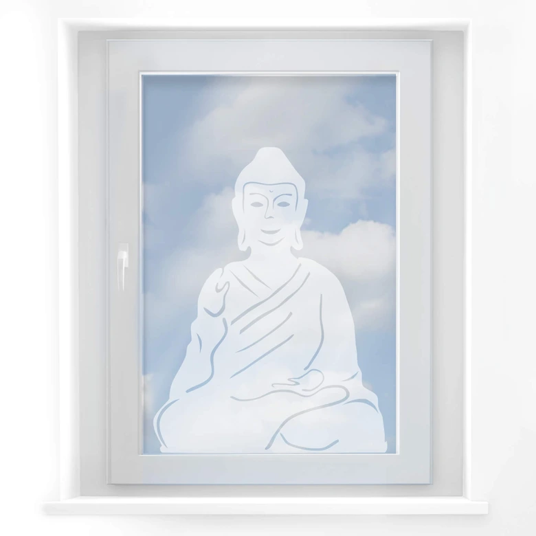 Fensterdekor Buddha 