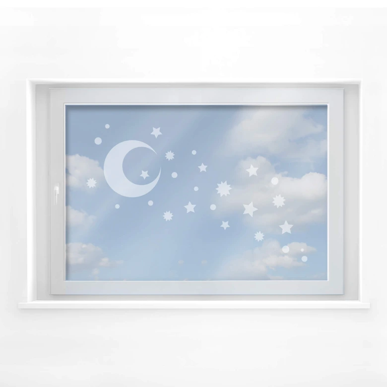 Fensterdekor Sternenhimmel 