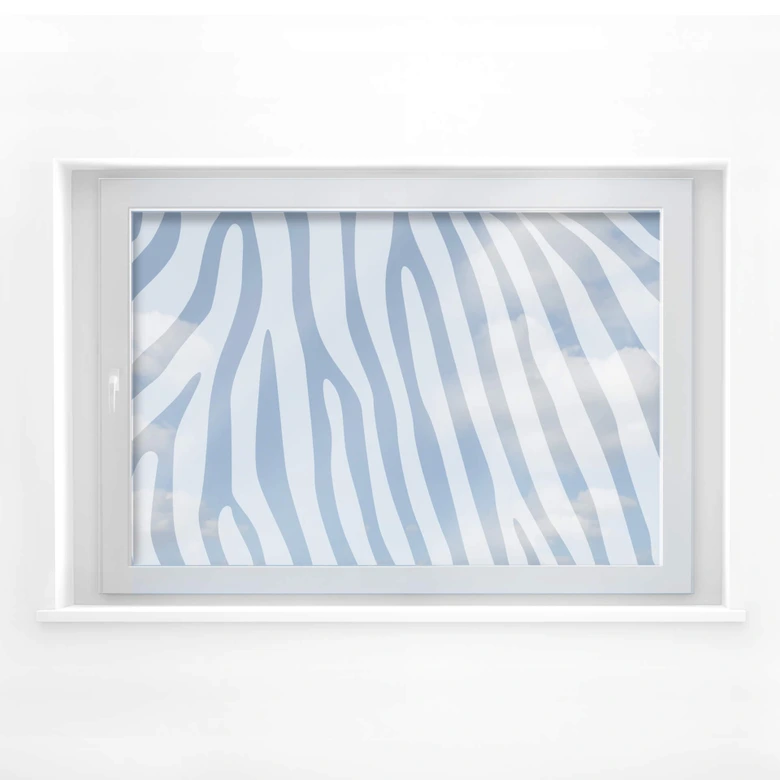Decoración de ventana con Muestra de cebra 1 