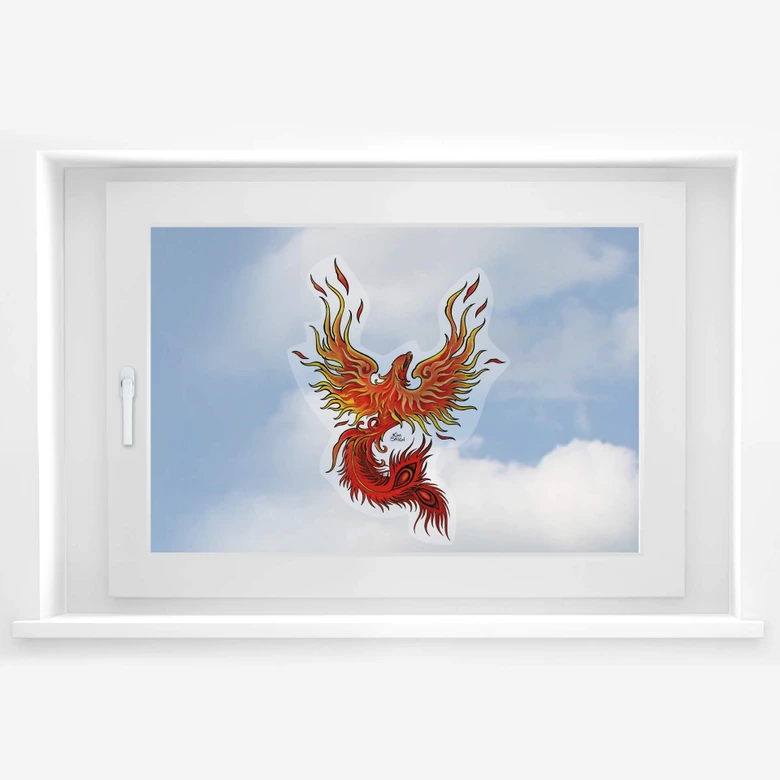 Mural okienny LA Ink Phoenix 