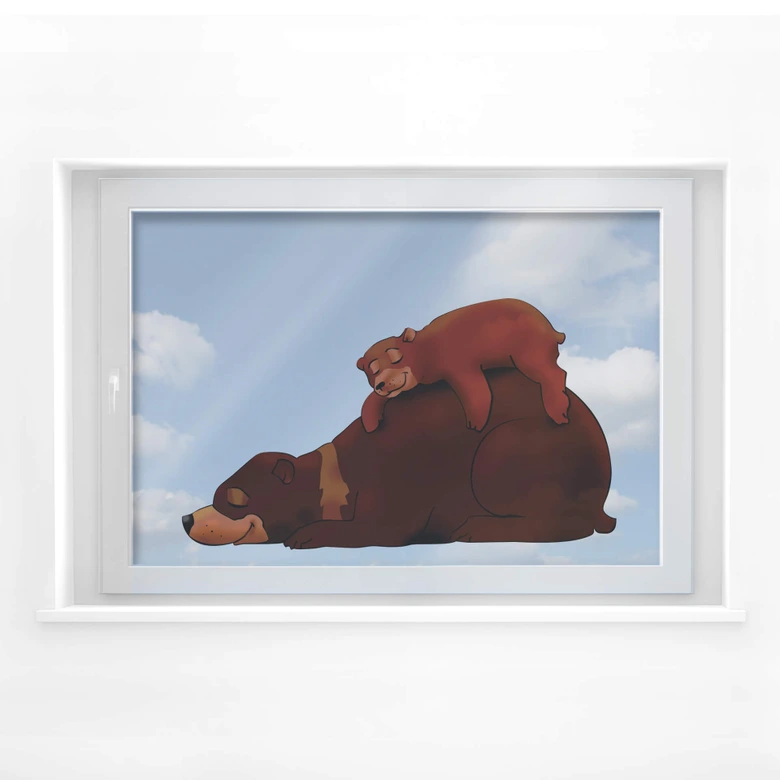 Fensterbild Braunb ren Wall art de fensterbild-braunb-ren-wall-art-de