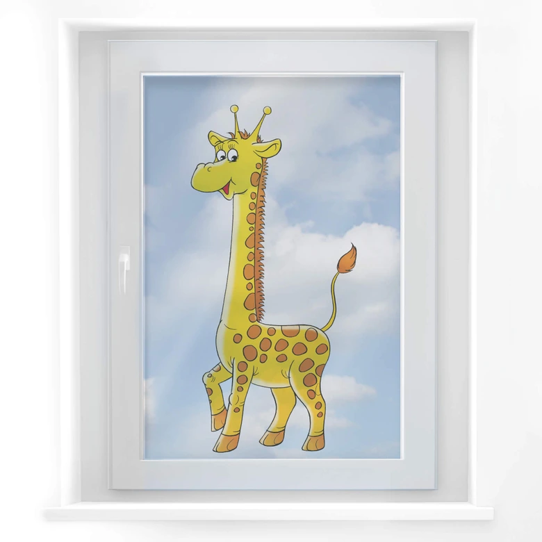 Sticker pour fenêtre : Girafe  