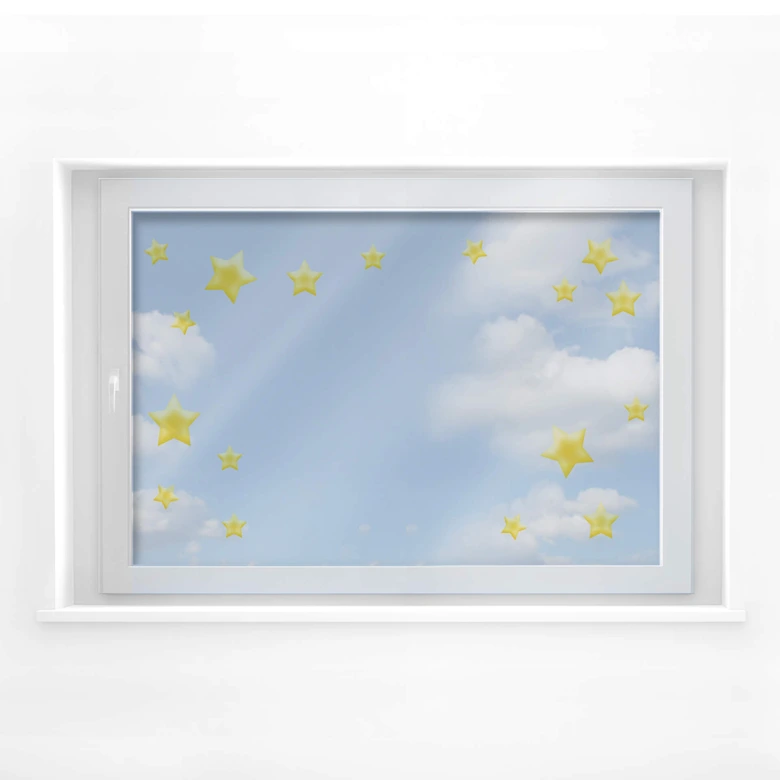 Fensterbild Stars 
