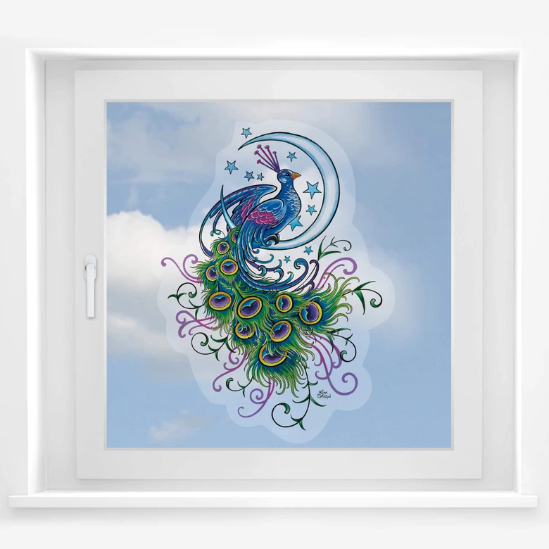 Obraz z okna LA Ink Paw w księżycu 