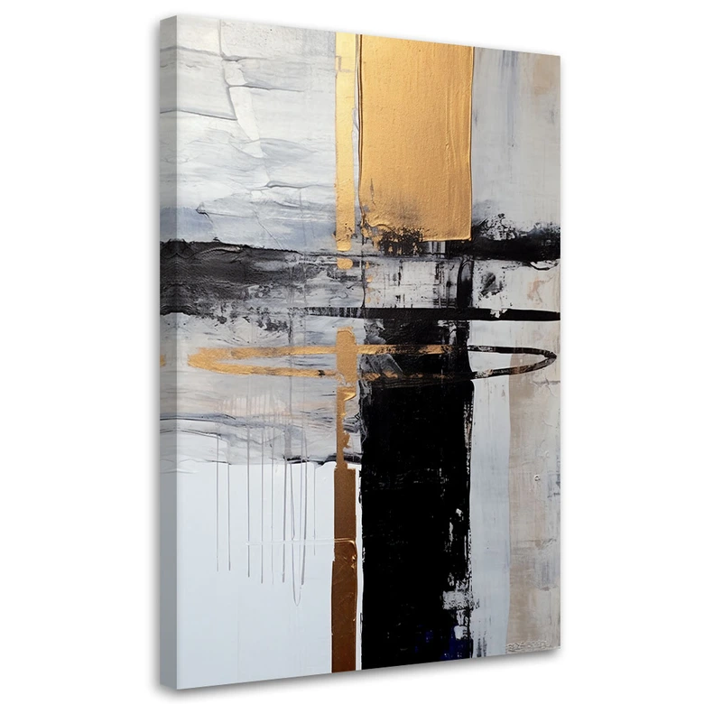 Canvas, gouden glamour abstractie 