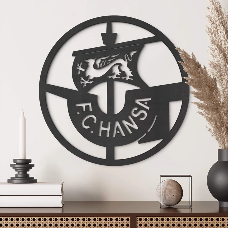 MDF Decoratie FC Hansa Rostock Logo - 45 cm 