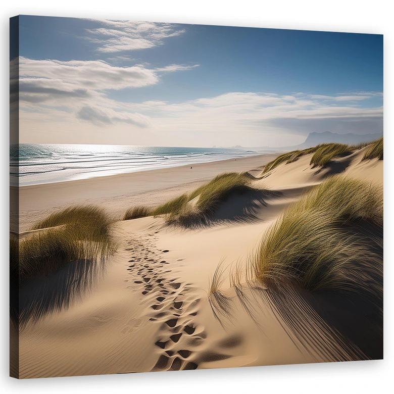 Leinwandbild Strand Meer Düne 