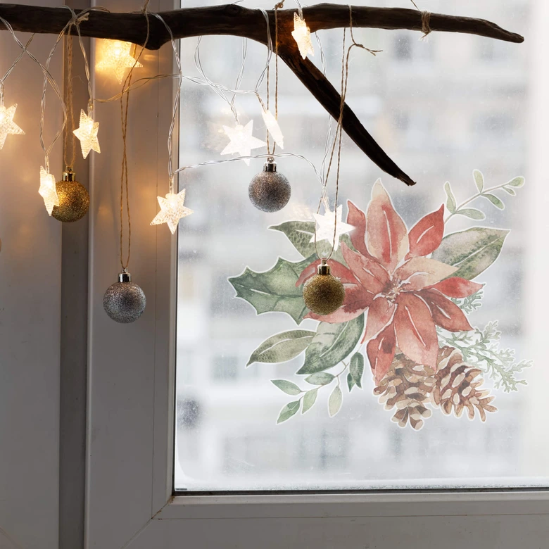 Sticker pour fenêtre Étoile de Noël  