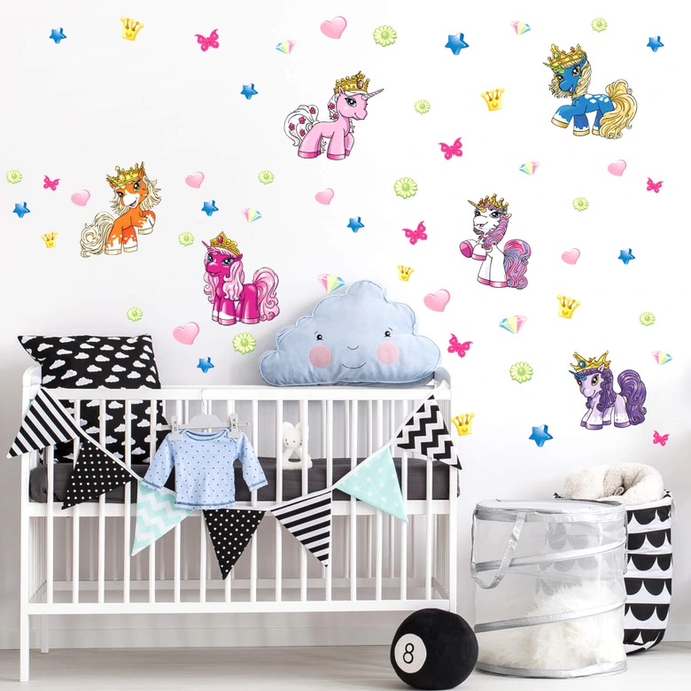 Filly Unicorn - Crystalia Set Wall stickers 