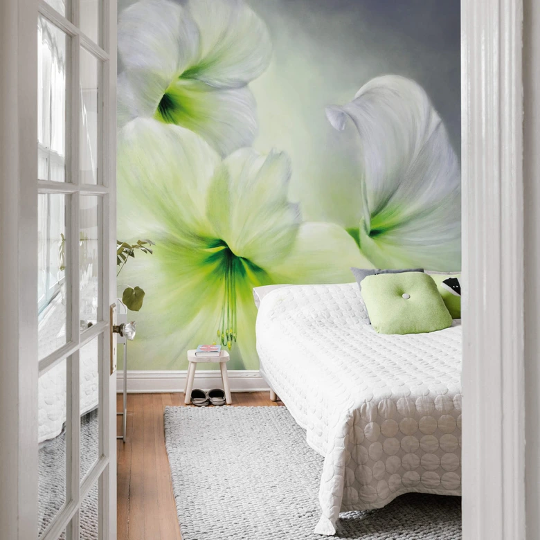 Fototapete Schmucker - Weiße Amaryllis 