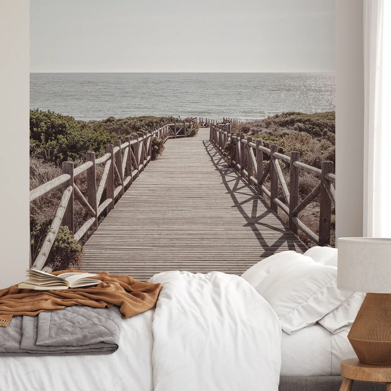 Fototapete Steg zum Strand - 1X Studio 