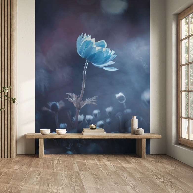 Papel Pintado Floral para Dormitorio - Bravin 