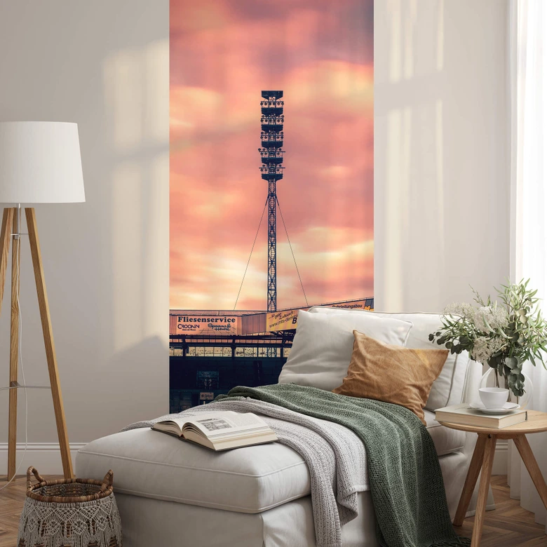 Fototapete FC Hansa Rostock - Flutlichtmast - 144x260 cm 
