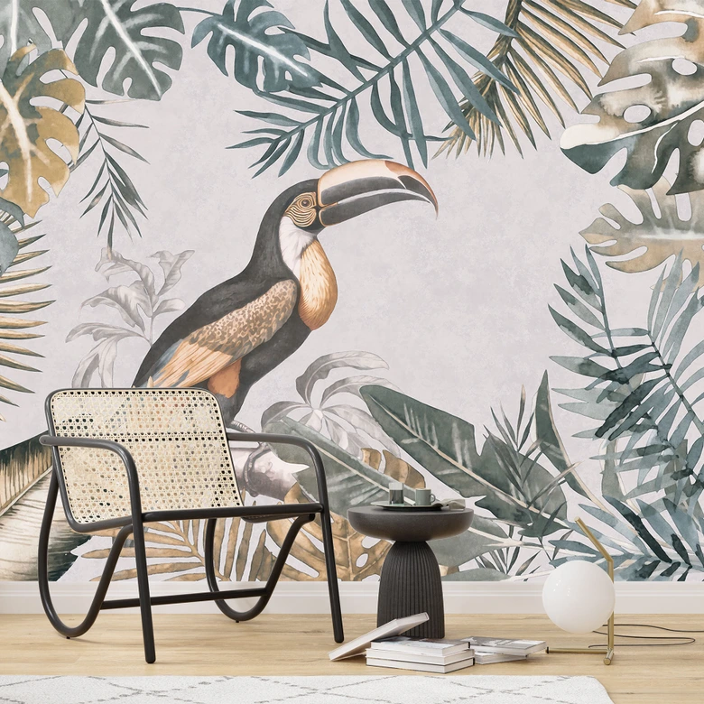 Papier peint photo Forêt tropicale avec toucan - Haase 