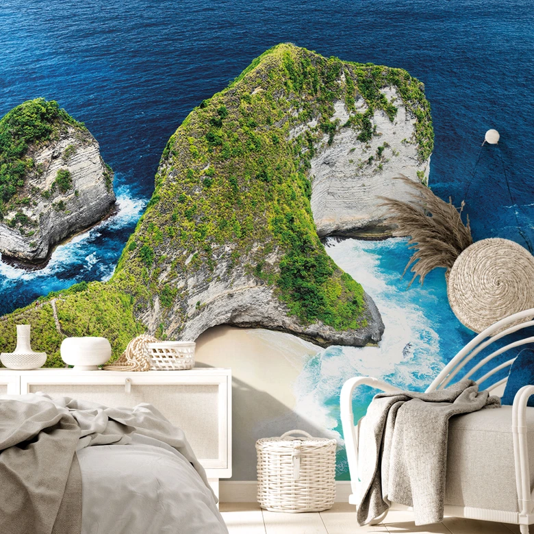 Fotobehang Droomstrand - Rotskust van Nusa Penida - Hugonnard 