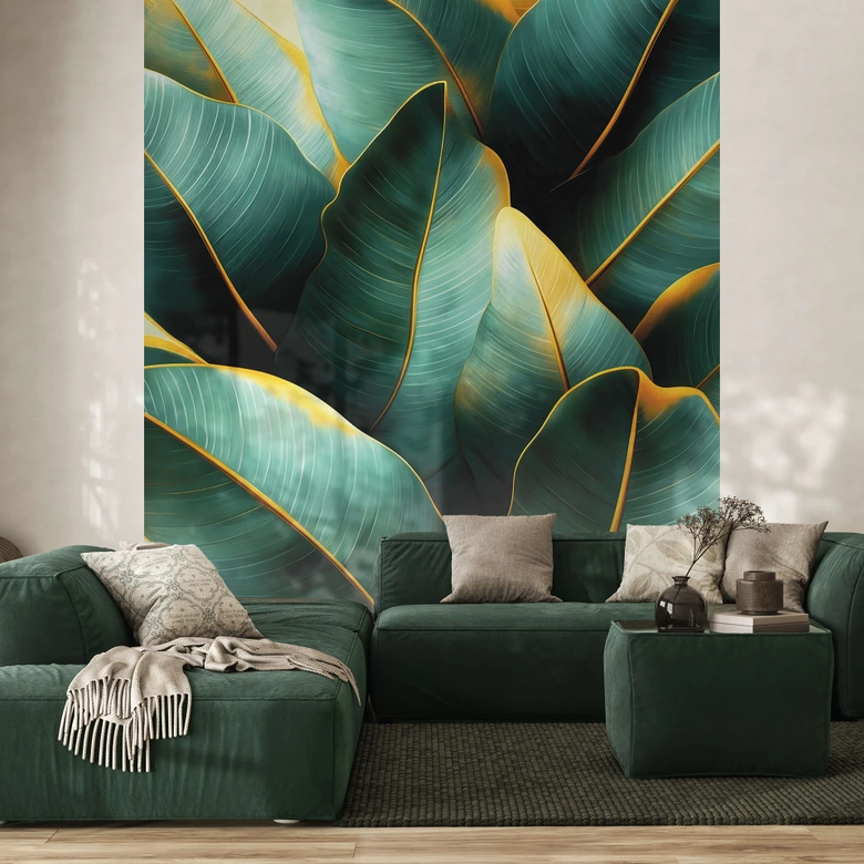 Fototapete Exotische Bananenblätter | Dschungel Tapete - Jaszke 