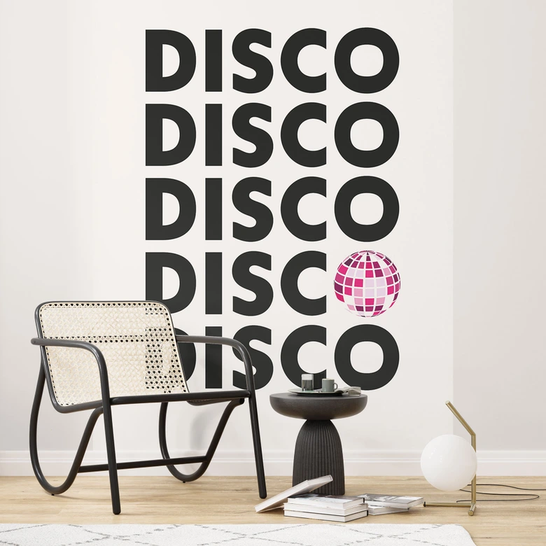 Fototapete Retro Disco Vibes Typografie - Kerr-Dineen 