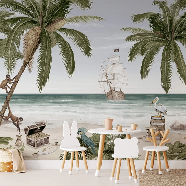 Kikki Belle - Fotomural Pirate Cove para cuarto infantil 