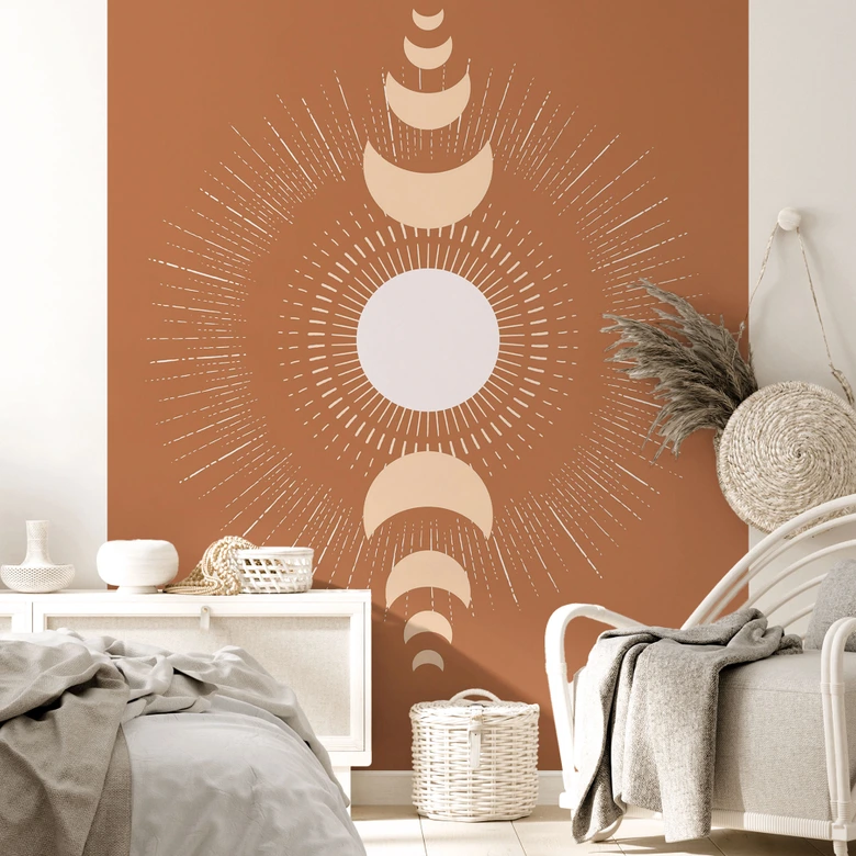 Måncykler - Sol och måne i harmoni - Fototapet 