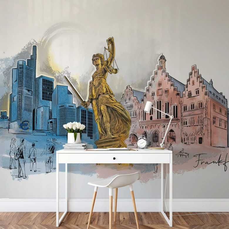 Fototapete Frankfurt - Love your City 