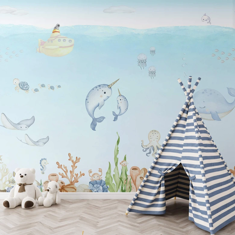 Wall Mural Oliver Robins - Friends Underwater 