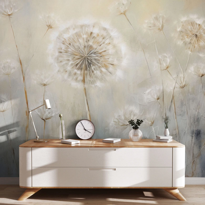 Fototapete Pusteblumen-Traum im Frühling - Paksoylu 