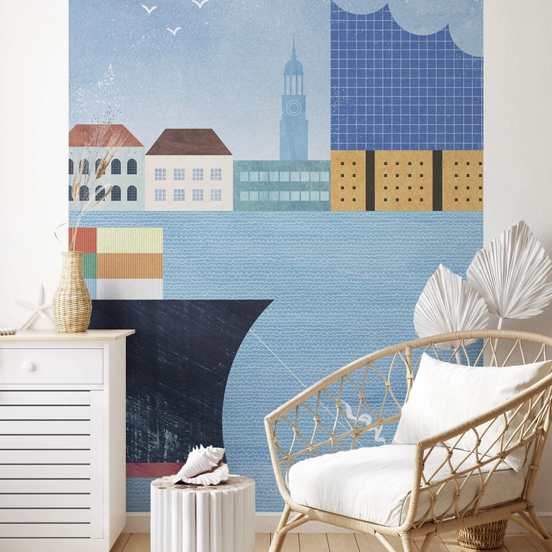 Wall Mural Rivers - Hamburg 