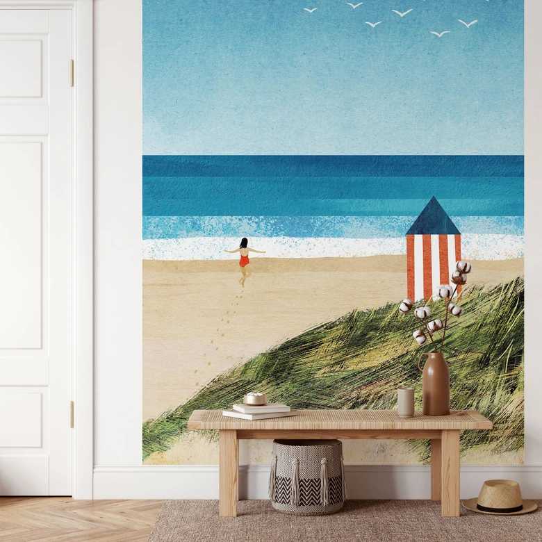 Fotomural playa - vacaciones junto al mar con vistas a las dunas - Rivers 