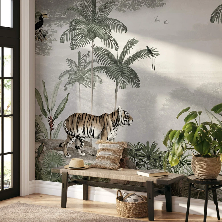 Sir Edward - Fotomural de Tigre en los trópicos 