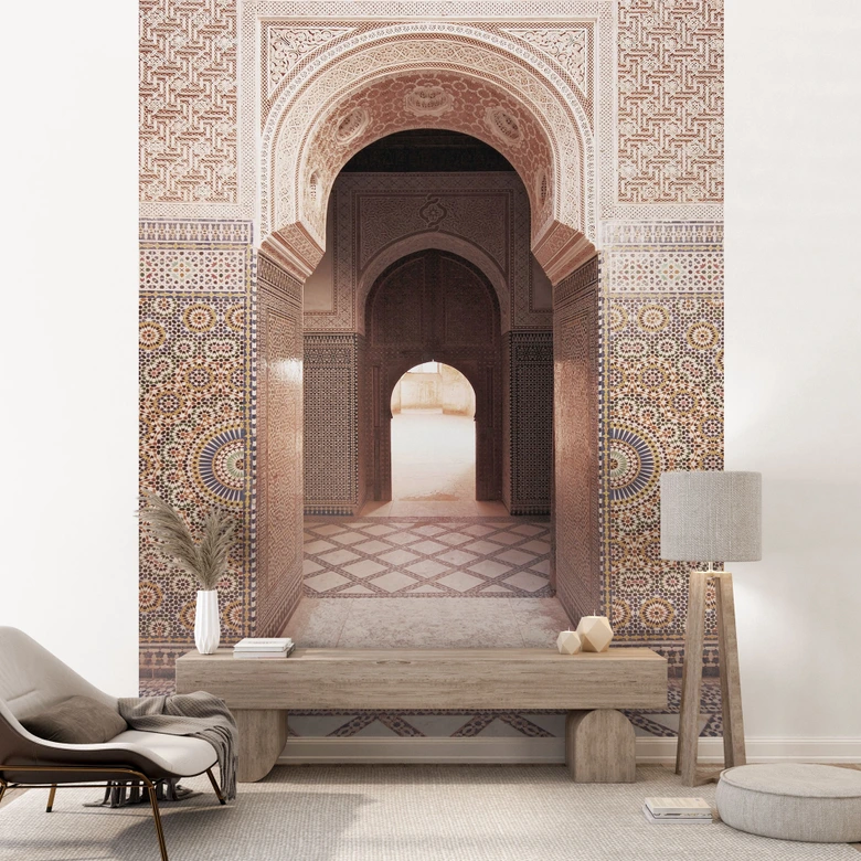 Wall Mural Oriental Gate with Mosaics - Sisi & Seb 