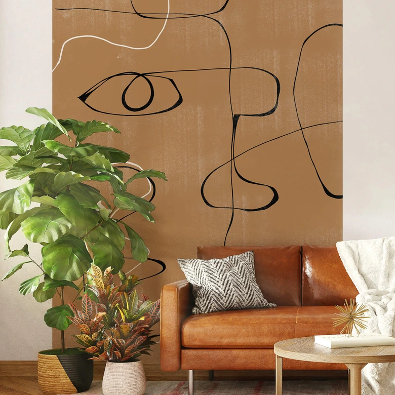 Fotomural The Miuus Studio - Rostro abstracto 