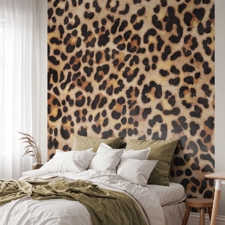 Wild Leopard Fotobehang - Dierenprint - Tunaboylu 